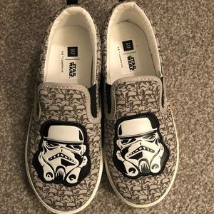 Star Wars storm trooper slipon sneakers from Gap.